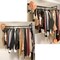 Industrial Pipe Clothes Rack Wall Mount Garment Closet Storage Rack Hanging Rail